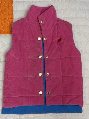 The Beaufort Bonnet Company Pink and Blue Corduroy Vest